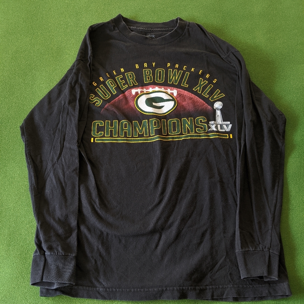 Reebok Green Bay Packers Super Bowl XLV Champs M
